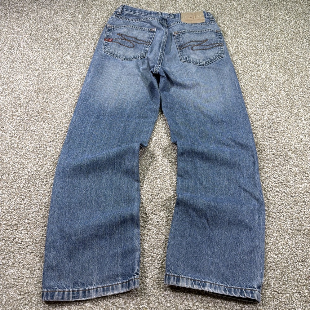 Southpole Red Tab Jeans Medium Wash Bootcut Y2K Essentials